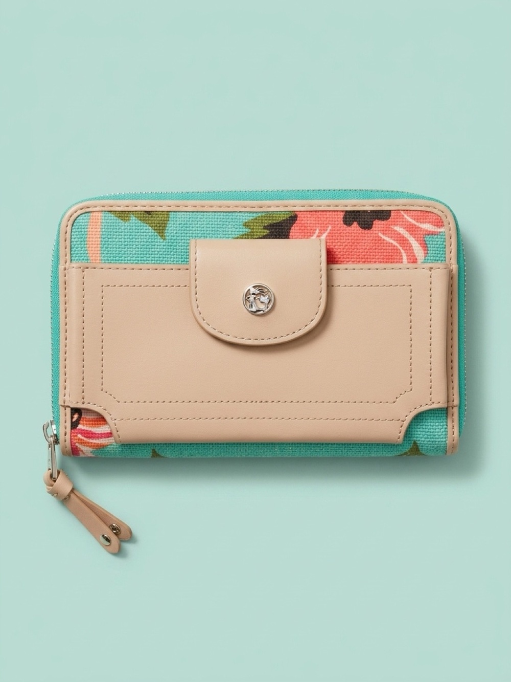 ✨ Spartina 449 "Queenie" Multi Phone Wallet Coastal Classic Linen GUC ✨